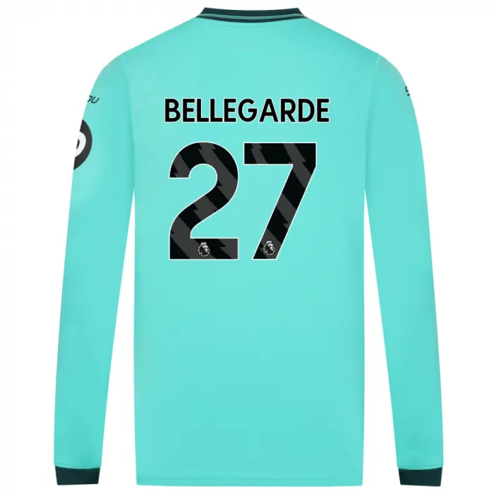 Wolverhampton Wanderers Shop | 2025-26 Wolves Away Shirt – Adult – LS BELLEGARDE 27 Wolverhampton Wanderers Merchandise
